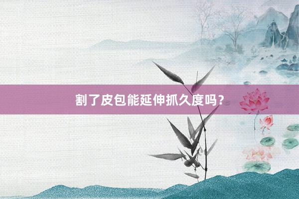 割了皮包能延伸抓久度吗？